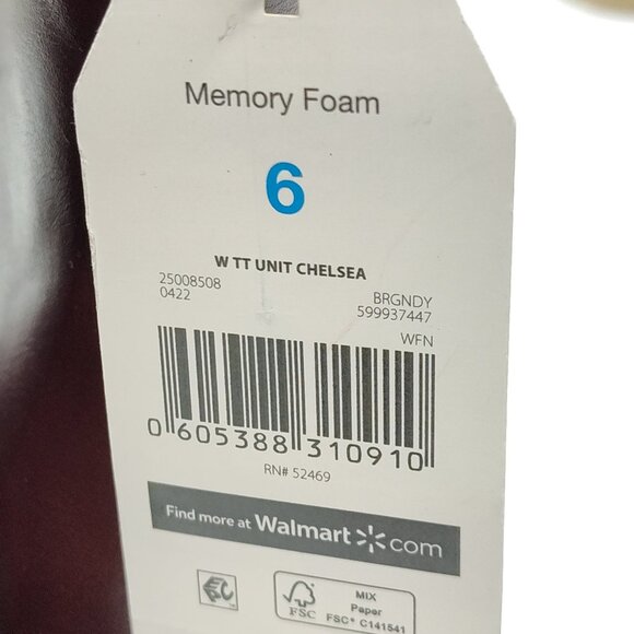 Time and Tru Chelsea Ankle Lug Sole Combat Boot Memory Foam Women's Size 6 NWT - Picture 10 of 11